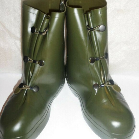 Aigle Thick Heavy Duty RUBBER BOOTS size 10-12 Slip on Rain Boots Garden Boots - Picture 4 of 6